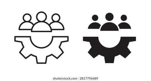 Workforce icon editable clipart EPS10..