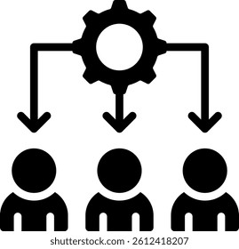 Workforce Icon Glyph Vector Illustration