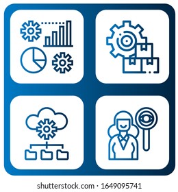 workforce icon set. Collection of Management, Headhunting icons