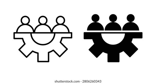 Workforce icon vector icon set collection.