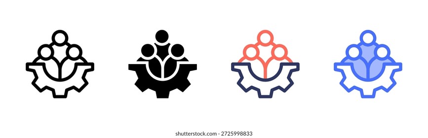 Workforce Multi Style Icon Set