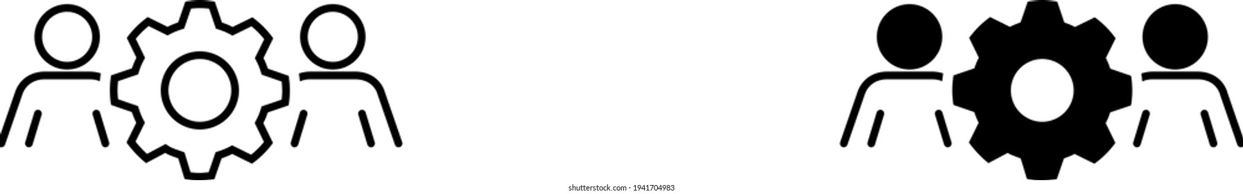 Workforce organization icon , vector