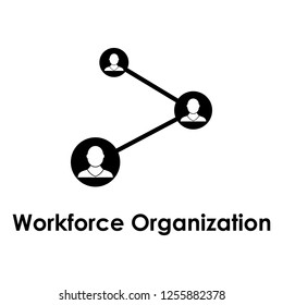 workforce organization, share, worker icon. One of business collection icons for websites, web design, mobile app