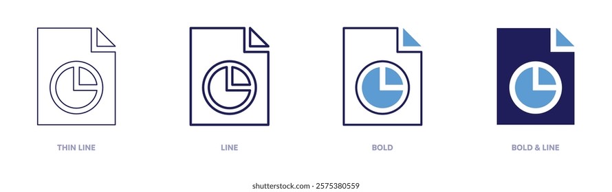 Workforce planning icon in 4 different styles. Thin Line, Line, Bold, and Bold Line. Duotone style. Editable stroke.
