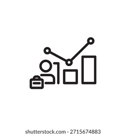 Symbol für die Personalplanung, das das strategische Talentmanagement, die Personalprognose und die Arbeitsanalysen symbolisiert und die Unternehmenswachstumsstrategie, die Zuordnung der Personalnachfrage und das Personalmodell darstellt.