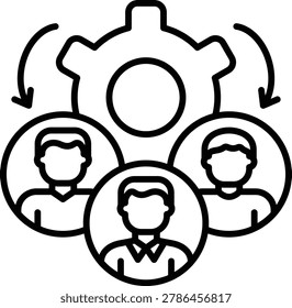 Workforce vector icon. Can be used for printing, mobile and web applications.