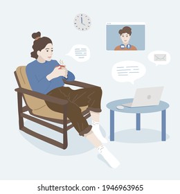 Trabajar desde casa se convierte en nueva normalidad, ajustándose a una nueva normalidad. Cómo tener piedad de ti mismo mientras trabajas en casa con otros.
