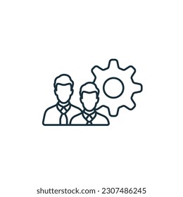 Arbeitsgruppensymbol. Einfarbiges einfaches Zeichen aus der Collaboration. Arbeitsgruppe Symbol für Logo, Vorlagen, Webdesign und Infografiken.
