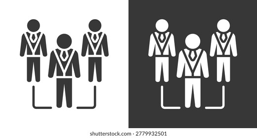 Workgroup Icon Set Vector Collection Isolated In Black And White