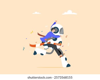 Working with AI to improve work efficiency and achieve goals