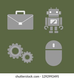 Working and banking. Vector format icon set.