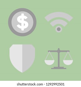Working and banking. Vector format icon set.