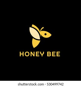 Working Bee vector illustration of logo design in a flat style