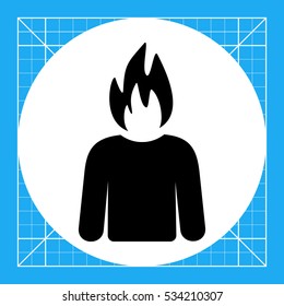 Working Burnout Simple Icon