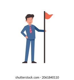 working business man character style vector illustration design eps.10