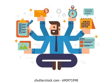Working businessman