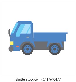 Working car illustration, truck, anime style, cartoon touch, mini car