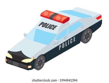 Working Car Japanese Police Patrol Car Stock Vector (Royalty Free ...