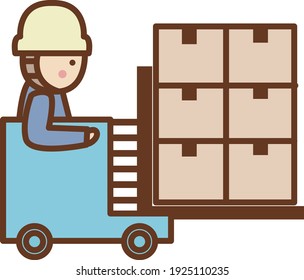A working car that carries a lot of luggage.