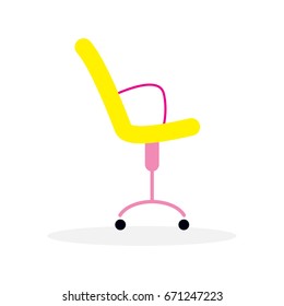 Working chair icon. Vector illustration