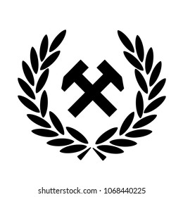 working class vector logo black and white icon