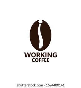 Working Coffee Logo Template Design