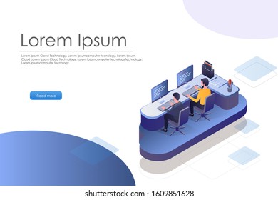 working at a computer, web design programmer and web developer, marketing web, teamwork