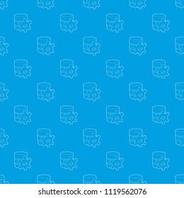 Working database pattern vector seamless blue repeat for any use