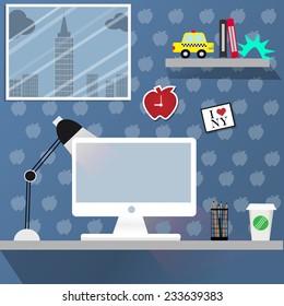 Working desk in New York