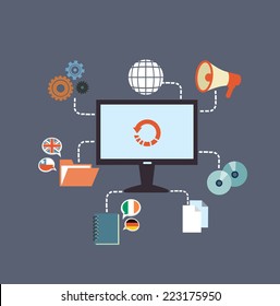 working environment    illustration