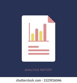 Working with financial papers. Accounting concept. Minimal flat icon