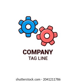 logotipo de equipo de trabajo, ilustración vectorial