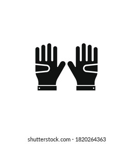 Working glove icon for your website, logo, app, UI, product print.Working glove icon concept flat Silhouette vector illustration icon