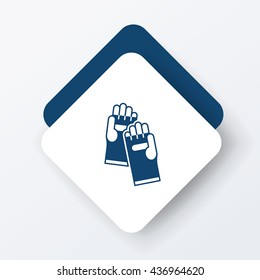 Working gloves icon
