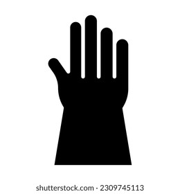 Working Gloves Vector Glyph Icon For Personal And Commercial Use.
