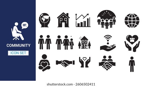 Working Group Line Icons,Business Team - line vector icon set. Pixel perfect. Editable stroke. The set includes a Organized Group, Group Of People, 