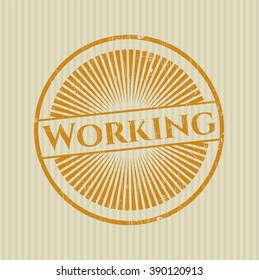 Working grunge stamp
