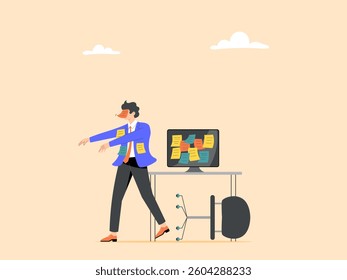 Working too hard or being tired from too much work can cause employees to feel pressure and stress.