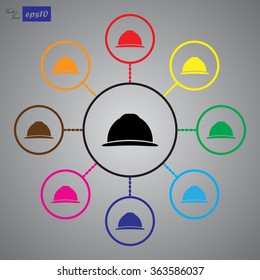 Working helmet icon