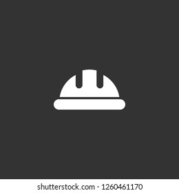 working helmet icon vector. working helmet sign on black background. working helmet icon for web and app