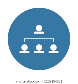 working hierarchy icon in Badge style 