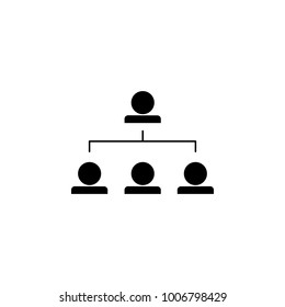 working hierarchy icon. Elements of teamwork icon. Premium quality graphic design icon. Simple icon for websites, web design, mobile app, info graphics on white background