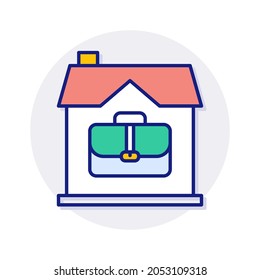 Working From Home icon in vector. Logotype