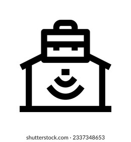 trabajar en el icono del hogar para tu sitio web, móvil, presentación y diseño de logotipo.