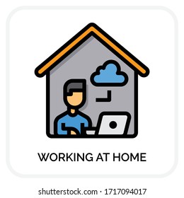 trabajar en iconos domésticos para diseño web, libro, anuncios, aplicación, proyecto, etc.