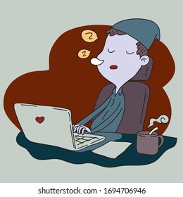 Working at home to prevent contagious diseases