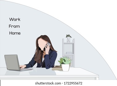 Working at home is to protect yourself from germs, not having to work with many people.