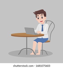 Working from home, Stay home stay safe. Social Distancing, People keeping distance for decrease infection risk and disease for prevent virus Covid-19.Corona virus. Health care concept.