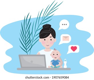 
Working from home with your baby