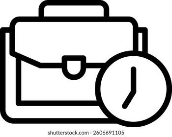 Working Hours Icon Element For Design
